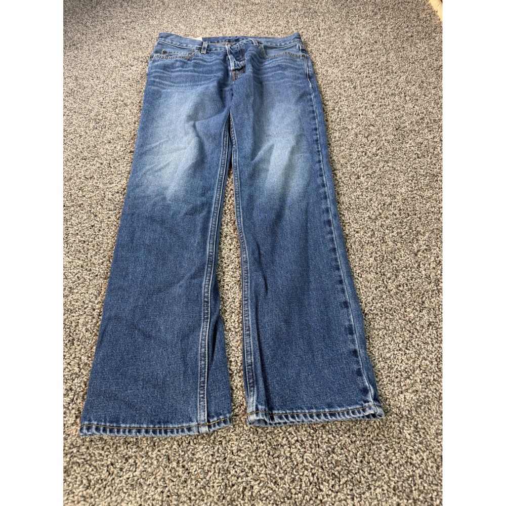 Vintage Y2K Hollister Classic Straight Jeans Mens 32x32 Blue Button Fly